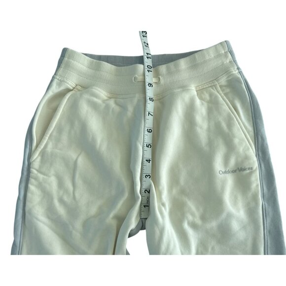 Outdoor Voices Pickup Jogger Sweatpants Dove‎ Gray Bone White Size XS NWOT - Picture 10 of 15